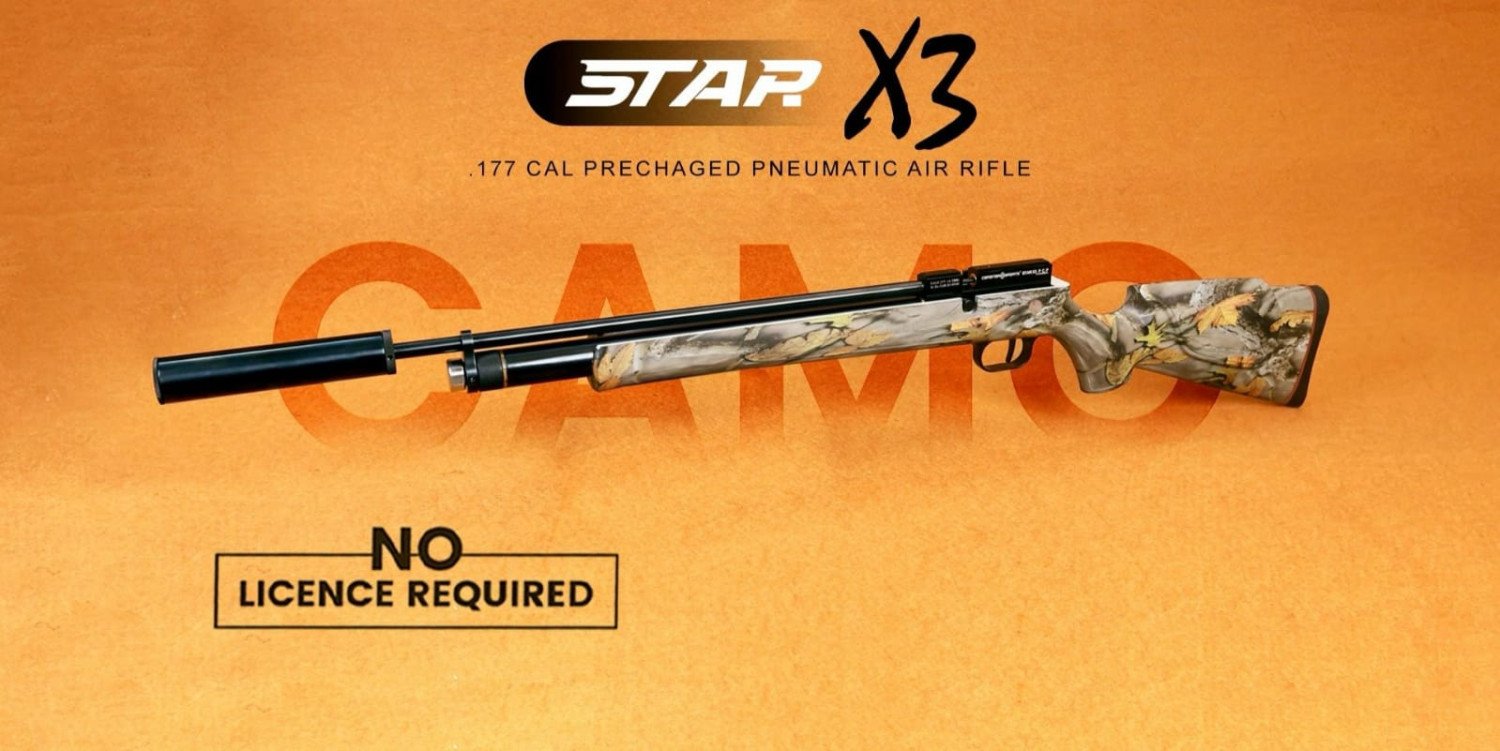Star X3 CAMO – .177 Cal Precharged Pneumatic Air Rifle